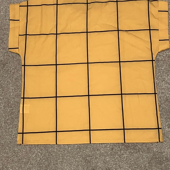 Yellow Grid Pattern Extra Small Top - Picture 2 of 2